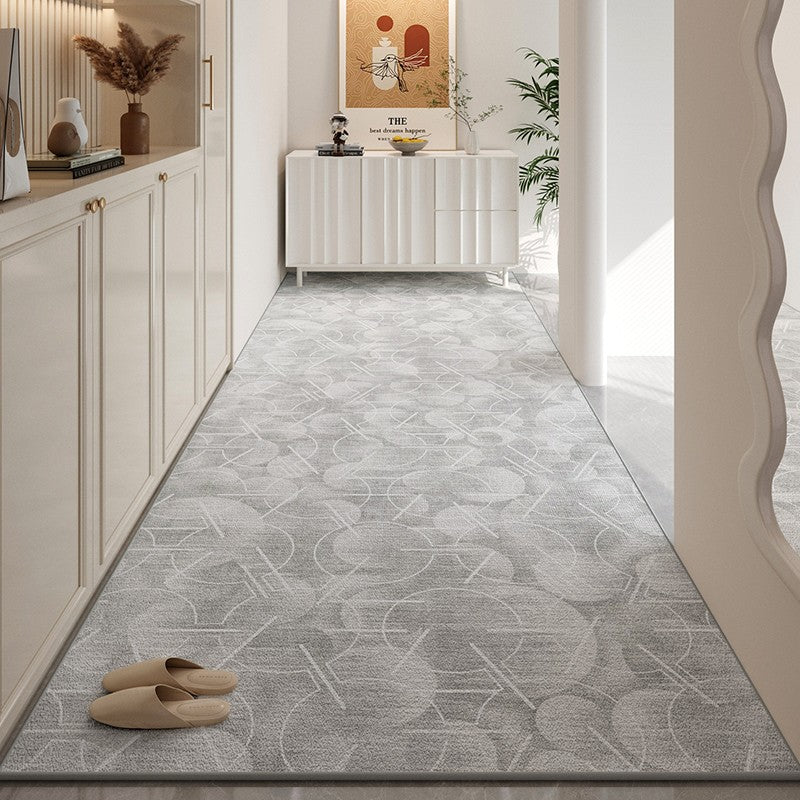 Gray Long Narrow Runner Rugs, Extra Long Hallway Runners Non Slip, Contepmorary Modern Long Hallway Runners, Entrance Hallway Runners, Entryway Runner Rug Ideas