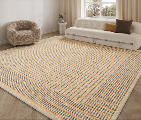 Geometric Area Rugs under Coffee Table, Modern Rugs for Living Room, Contemporary Modern Rugs for Dining Room, Large Modern Rugs for Bedroom-Art Painting Canvas