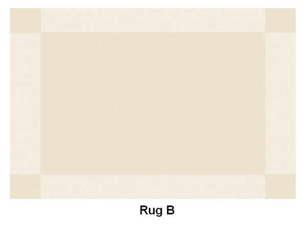Bedroom Modern Rugs, Cream Color Geometric Modern Rugs, Modern Rugs for Dining Room, Contemporary Soft Rugs for Living Room-Art Painting Canvas