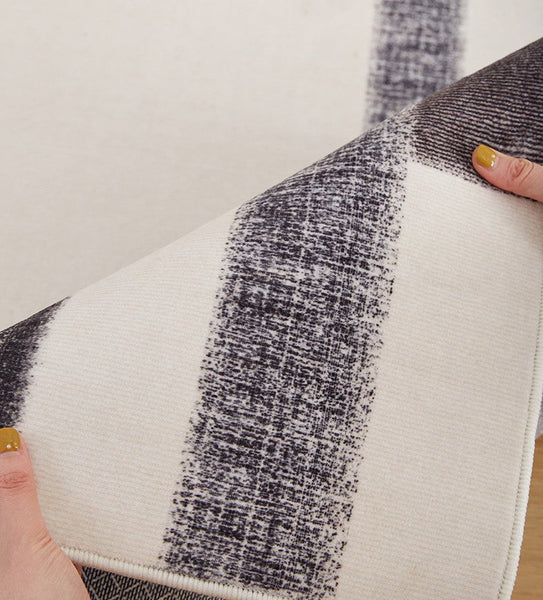 Abstract Area Rugs for Living Room, Geometric Contemporary Modern Rugs Next to Bed, Modern Carpets for Office, Modern Soft Rugs under Dining Room Table