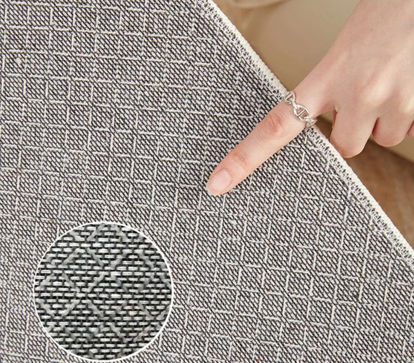 Geometric Modern Rug Ideas for Living Room, Circular Modern Rugs for Bathroom, Modern Rugs for Children's Room, Abstract Contemporary Round Rugs for Dining Room-Art Painting Canvas