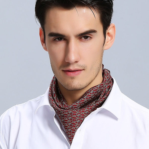 Small Silk Scarf Men, Silk Scarf For Suit, Professional Thin Silk Scarf, Mens Silk Neck Scarf, Silk Scarf For Work, Casual Silk Scarf Mens, Short Silk Scarf Business, Mens Silk Head Scarf-Art Painting Canvas