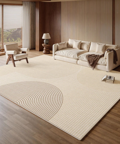 Bedroom Floor Rugs, Geometric Contemporary Rugs for Dining Room, Extra Large Modern Rugs for Living Room, Oversized Modern Rug for Living Room-Art Painting Canvas