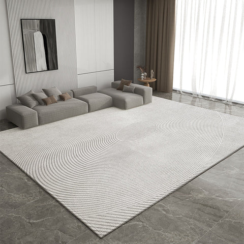 Contemporary Modern Rugs for Living Room, Geometric Modern Rugs for Sale, Modern Rug Placement Ideas for Bedroom, Gray Rugs for Dining Room-Art Painting Canvas