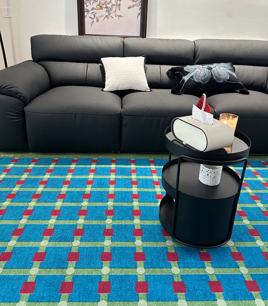 Contemporary Modern Rugs for Living Room, Mid Century Modern Rugs, Colorful Absract Rugs for Bedroom, Minimalist Geometric Rugs for Living Room-Art Painting Canvas
