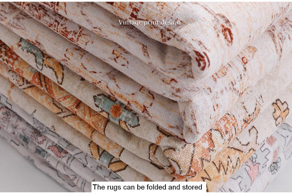 Vintage Rugs for Bedroom, Persain Rugs for Dining Room, Oversized Area Rugs for Living Room, Extra Large Vintage Persian Rugs, Antique Persian Rug-Art Painting Canvas