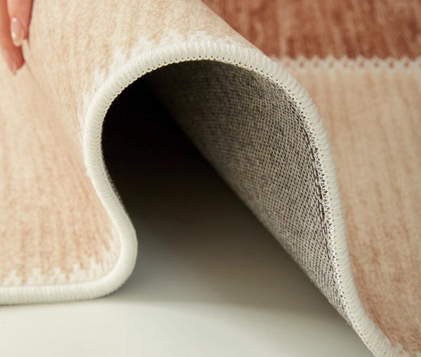 Mid Century Modern Rugs Next to Bed, Contemporary Rugs for Bedroom, Abstract Modern Carpets for Living Room, Modern Rugs for Dining Room-Art Painting Canvas