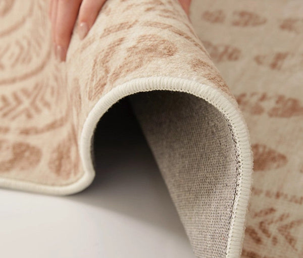 Mid Century Modern Rugs Next to Bed, Contemporary Rugs for Bedroom, Abstract Modern Carpets for Living Room, Modern Rugs for Dining Room-Art Painting Canvas