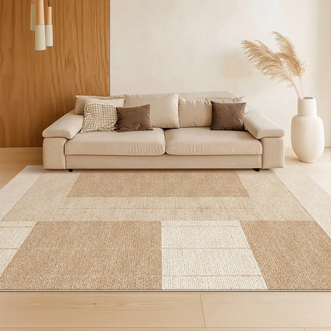 Large Modern Rugs for Living Room, Mid Century Modern Rugs for Bedroom, Contemporary Abstract Rugs under Dining Room Table-Art Painting Canvas