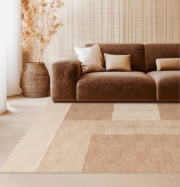 Large Modern Rugs for Living Room, Mid Century Modern Rugs for Bedroom, Contemporary Abstract Rugs under Dining Room Table-Art Painting Canvas