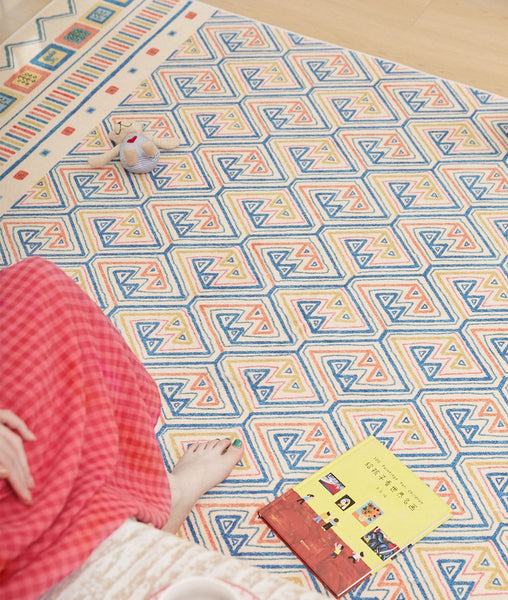 Contemporary Runner Rugs for Living Room, Modern Runner Rugs Next to Bed, Runner Rugs for Hallway, Bathroom Runner Rugs, Kitchen Runner Rugs-Art Painting Canvas