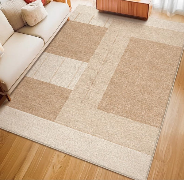 Large Modern Rugs for Living Room, Mid Century Modern Rugs for Bedroom, Contemporary Abstract Rugs under Dining Room Table-Art Painting Canvas