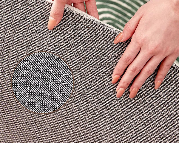 Bedroom Abstract Modern Area Rugs, Green Contemporary Modern Rugs, Geometric Round Rugs for Dining Room, Mid Century Round Modern Rugs under Chairs-Art Painting Canvas