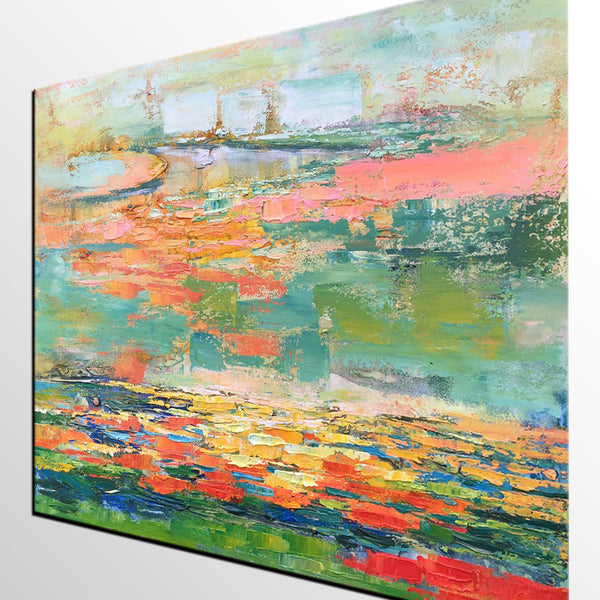 Acrylic Abstract Painting, Contemporary Wall Art Paintings, Heavy Texture Canvas Painting, Custom Abstract Painting for Living Room-Art Painting Canvas
