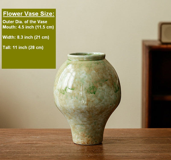 Centerpiece Ceramic Bud Vases, Porcelain Flower Vases, Flower Vases on Table, Handmade Water Holding Flower Vase-Art Painting Canvas