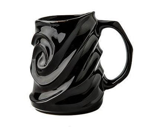 Stoneware Coffee Mugs, Black Ceramic Coffee Mug, Large Capacity Coffee Cups, Birthday Gifts, Handmade Pottery Coffee Mug-Art Painting Canvas