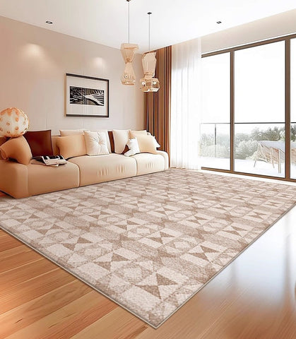 Large Modern Rugs for Living Room, Contemporary Abstract Rugs under Dining Room Table, Mid Century Modern Rugs for Bedroom-Art Painting Canvas