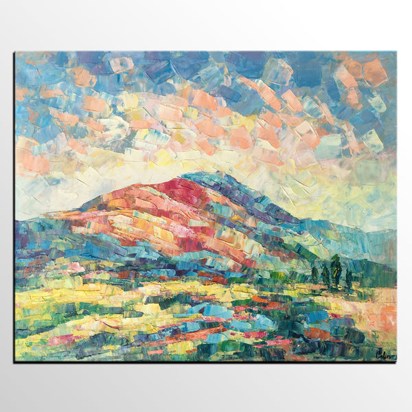 Large Art, Canvas Wall Art, Original Artwork, Palette Knife Painting, Heavy Texture Oil Painting-Art Painting Canvas