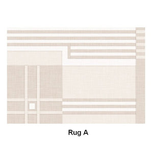 Modern Rug Ideas for Bedroom, Geometric Modern Rug Placement Ideas for Living Room, Contemporary Area Rugs for Dining Room-Art Painting Canvas