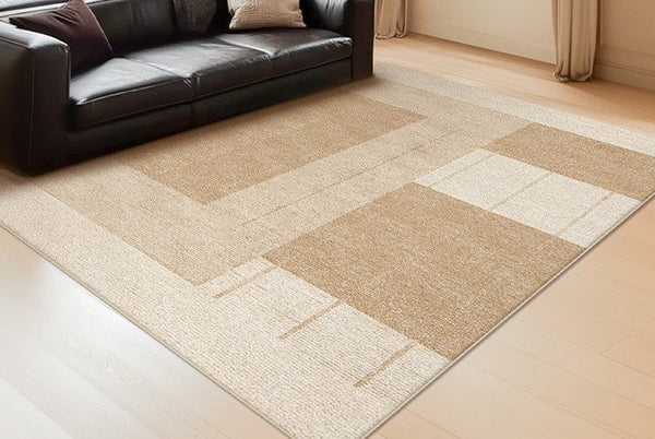 Large Modern Rugs for Living Room, Mid Century Modern Rugs for Bedroom, Contemporary Abstract Rugs under Dining Room Table-Art Painting Canvas