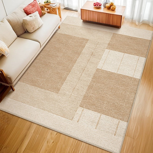 Large Modern Rugs for Living Room, Mid Century Modern Rugs for Bedroom, Contemporary Abstract Rugs under Dining Room Table-Art Painting Canvas