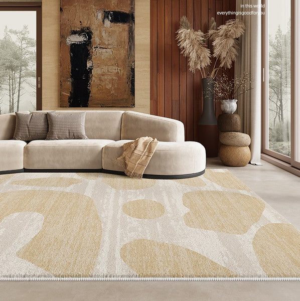 Modern Rugs under Sofa, Dining Room Floor Rugs, Abstract Contemporary Rugs for Bedroom, Modern Rug Ideas for Living Room-Art Painting Canvas