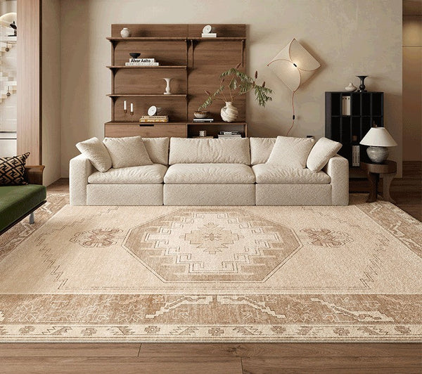 Geometric Modern Carpets for Office, Abstract Modern Rugs for Living Room, Contemporary Modern Rugs Next to Bed, Modern Rugs under Dining Room Table-Art Painting Canvas