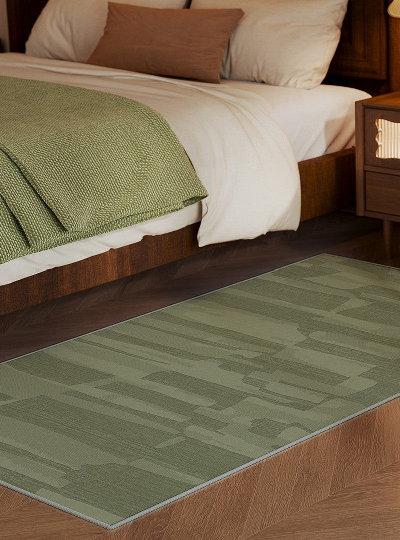 Modern Rug Ideas for Living Room, Green Modern Rugs under Sofa, Abstract Contemporary Rugs for Bedroom, Dining Room Floor Rugs-Art Painting Canvas