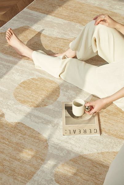 Modern Rugs under Sofa, Dining Room Floor Rugs, Abstract Contemporary Rugs for Bedroom, Modern Rug Ideas for Living Room-Art Painting Canvas