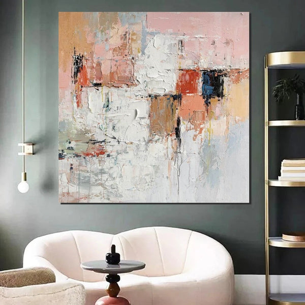 Extra Large Abstract Paintings on Canvas, Hand Painted Abstract Painting, Bedroom Wall Art Ideas, Simple Painting Ideas for Bedroom-Art Painting Canvas