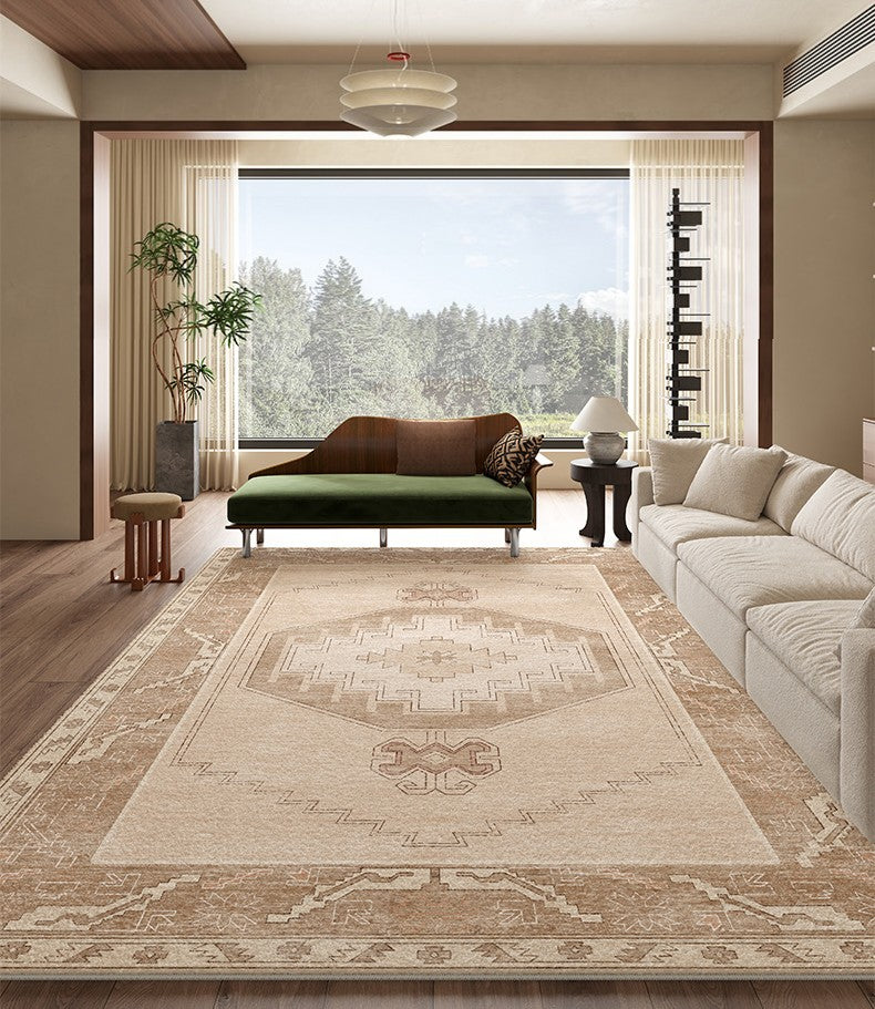Geometric Modern Carpets for Office, Abstract Modern Rugs for Living Room, Contemporary Modern Rugs Next to Bed, Modern Rugs under Dining Room Table-Art Painting Canvas