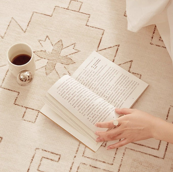 Geometric Modern Carpets for Office, Abstract Modern Rugs for Living Room, Contemporary Modern Rugs Next to Bed, Modern Rugs under Dining Room Table-Art Painting Canvas