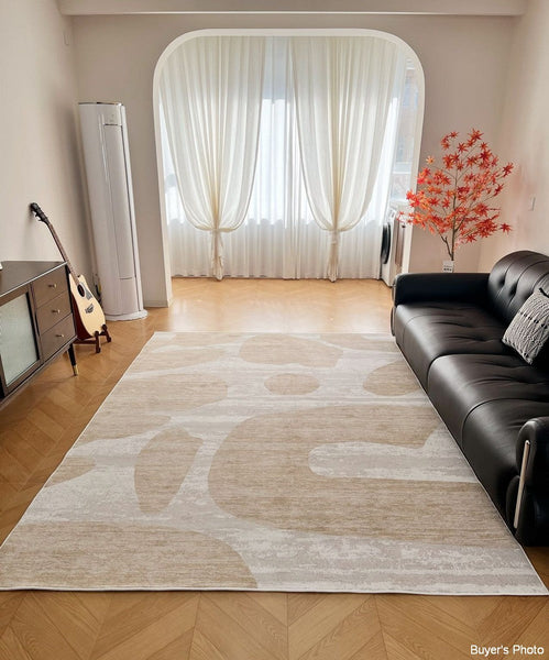 Modern Rugs under Sofa, Dining Room Floor Rugs, Abstract Contemporary Rugs for Bedroom, Modern Rug Ideas for Living Room-Art Painting Canvas