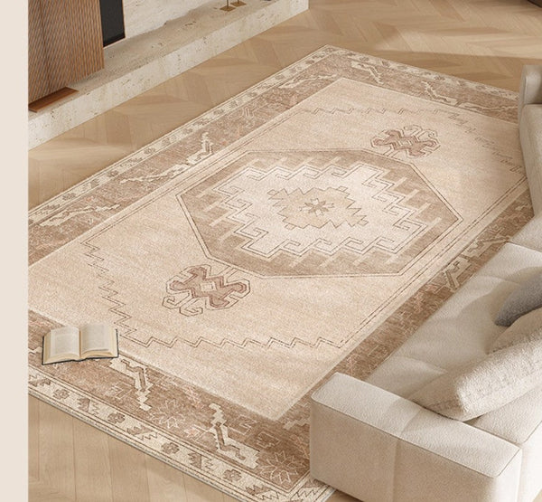 Geometric Modern Carpets for Office, Abstract Modern Rugs for Living Room, Contemporary Modern Rugs Next to Bed, Modern Rugs under Dining Room Table-Art Painting Canvas