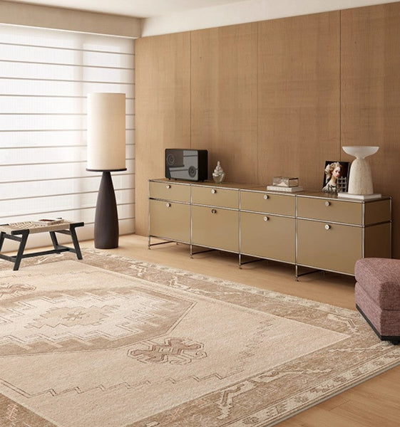 Geometric Modern Carpets for Office, Abstract Modern Rugs for Living Room, Contemporary Modern Rugs Next to Bed, Modern Rugs under Dining Room Table-Art Painting Canvas