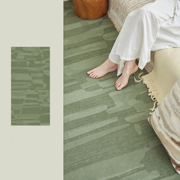 Modern Rug Ideas for Living Room, Green Modern Rugs under Sofa, Abstract Contemporary Rugs for Bedroom, Dining Room Floor Rugs-Art Painting Canvas