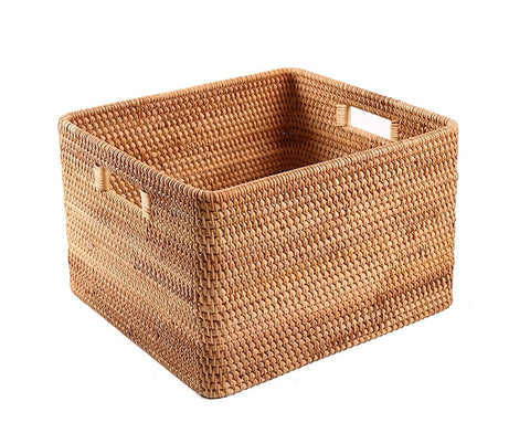 Large Storage Basket for Living Room, Kitchen Storage Baskets, Woven Storage Basket for Shelves, Rattan Storage Baskets for Toys-Art Painting Canvas