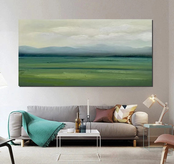 Abstract Landscape Acrylic Paintings, Hand Painted Wall Art Paintings, Contemporary Canvas Artwork, Abstract Wall Art Paintings, Modern Art for Dining Room-Art Painting Canvas
