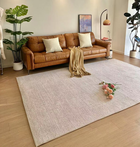 Modern Rugs under Dining Room Table, Abstract Area Rugs for Living Room, Geometric Contemporary Modern Rugs Next to Bed-Art Painting Canvas