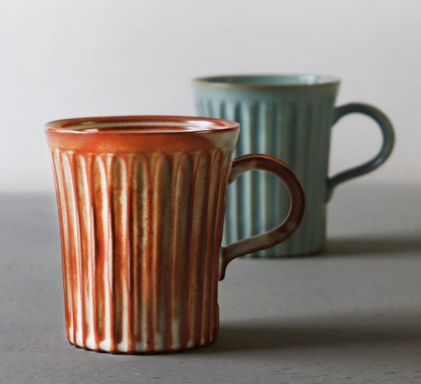 Latte Coffee Mug, Large Capacity Coffee Cup, Large Tea Cup, Handmade Pottery Coffee Cup-Art Painting Canvas