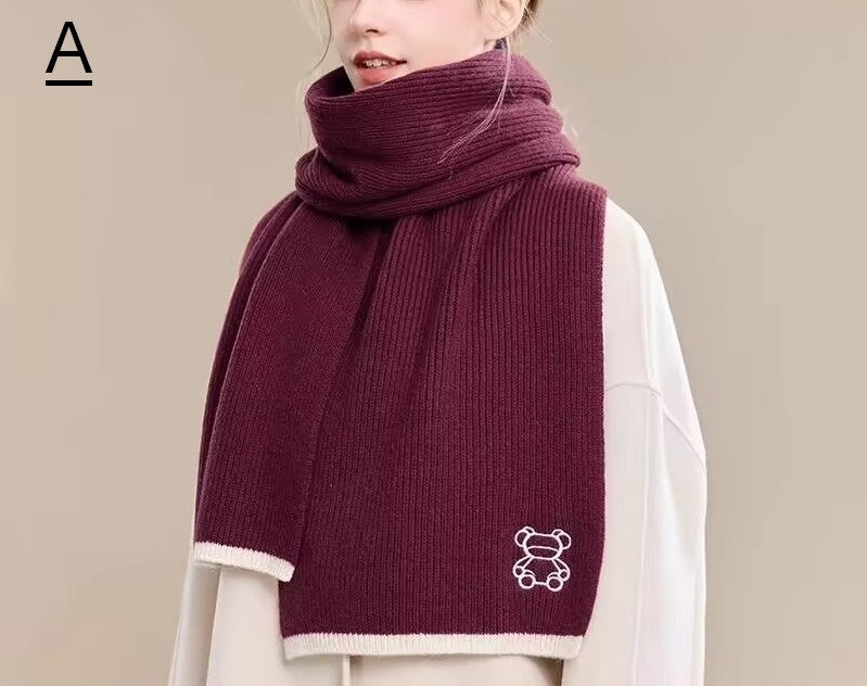 Warm Winter Scarf, Cold Weather Scarf, Fashion Scarf, Christmas Gifts for Her, Holiday Scarf, Winter Wool Scarf, Soft Cashmere Scarf for Women, Elegant Wool Scarves-Art Painting Canvas