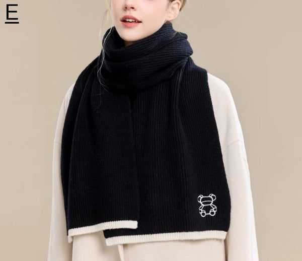 Warm Winter Scarf, Cold Weather Scarf, Fashion Scarf, Christmas Gifts for Her, Holiday Scarf, Winter Wool Scarf, Soft Cashmere Scarf for Women, Elegant Wool Scarves-Art Painting Canvas