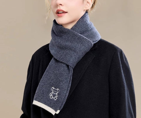 Warm Winter Scarf, Cold Weather Scarf, Fashion Scarf, Christmas Gifts for Her, Holiday Scarf, Winter Wool Scarf, Soft Cashmere Scarf for Women, Elegant Wool Scarves-Art Painting Canvas