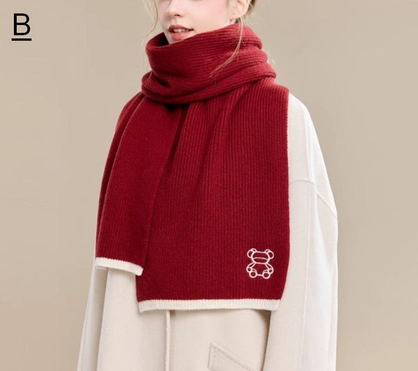 Cold Weather Scarf, Fashion Scarf, Christmas Gifts for Her, Holiday Scarf, Elegant Wool Scarves, Warm Winter Scarf, Winter Wool Scarf, Soft Cashmere Scarf for Women-Art Painting Canvas