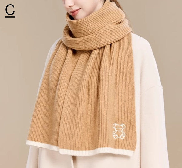 Warm Winter Scarf, Cold Weather Scarf, Fashion Scarf, Christmas Gifts for Her, Holiday Scarf, Winter Wool Scarf, Soft Cashmere Scarf for Women, Elegant Wool Scarves-Art Painting Canvas