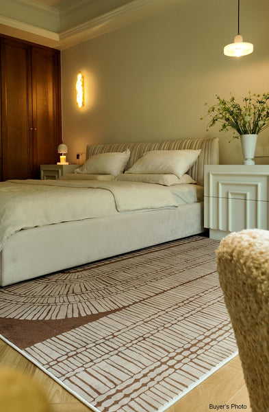 Modern Rugs under Dining Room Table, Mid Century Geometric Carpets, Contemporary Modern Rugs Next to Bed, Abstract Modern Rugs for Living Room-Art Painting Canvas