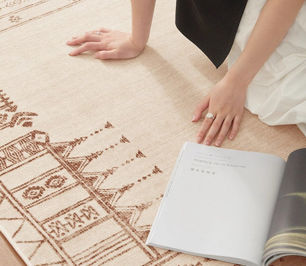 Contemporary Modern Rugs Next to Bed, Modern Rugs under Dining Room Table, Geometric Modern Carpets for Office, Abstract Modern Rugs for Living Room-Art Painting Canvas