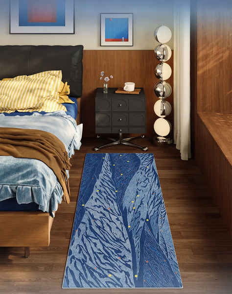 Geometric Modern Rugs under Dining Room Table, Contemporary Modern Rugs Next to Bed, Abstract Area Rugs for Living Room, Modern Carpets for Office-Art Painting Canvas