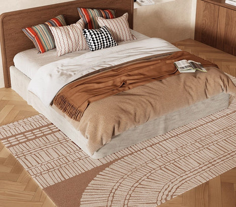 Modern Rugs under Dining Room Table, Mid Century Geometric Carpets, Contemporary Modern Rugs Next to Bed, Abstract Modern Rugs for Living Room-Art Painting Canvas