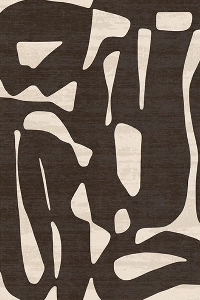 Dining Room Floor Rugs, Abstract Contemporary Rugs for Bedroom, Modern Rug Ideas for Living Room, Modern Rugs under Sofa-Art Painting Canvas